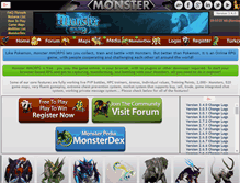 Tablet Screenshot of monstermmorpg.com